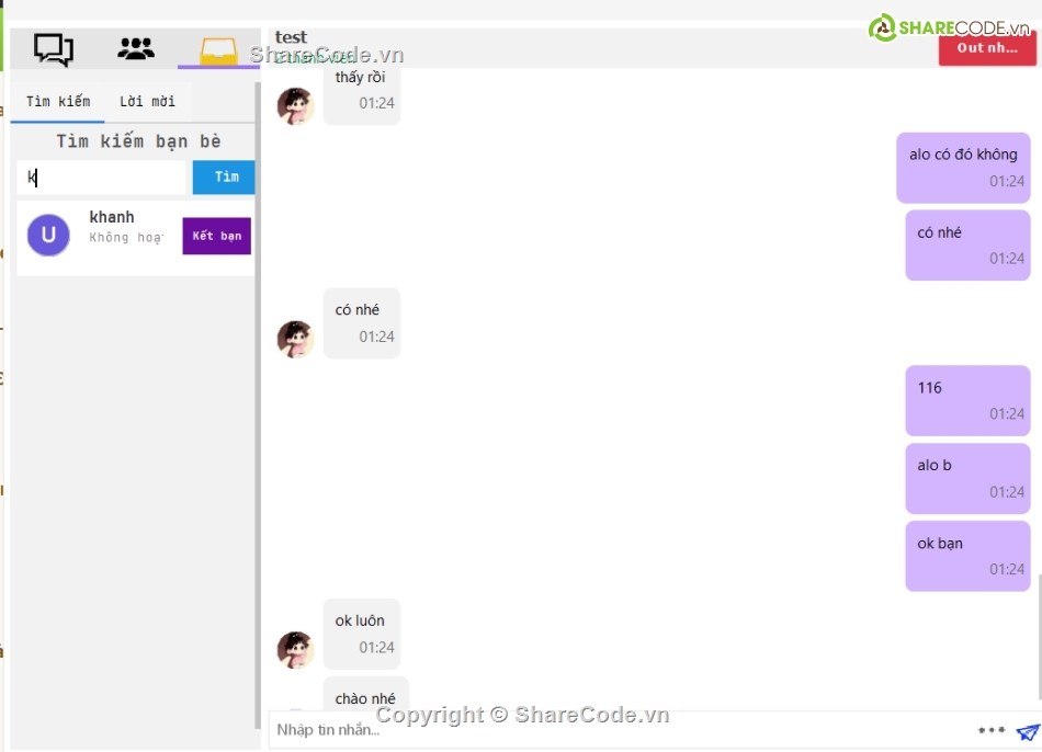Code đồ án,Socket.IO,Client - Server,Socket,Java chat application